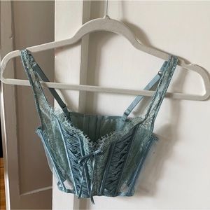 Blue Corset Victoria Secret size Xs